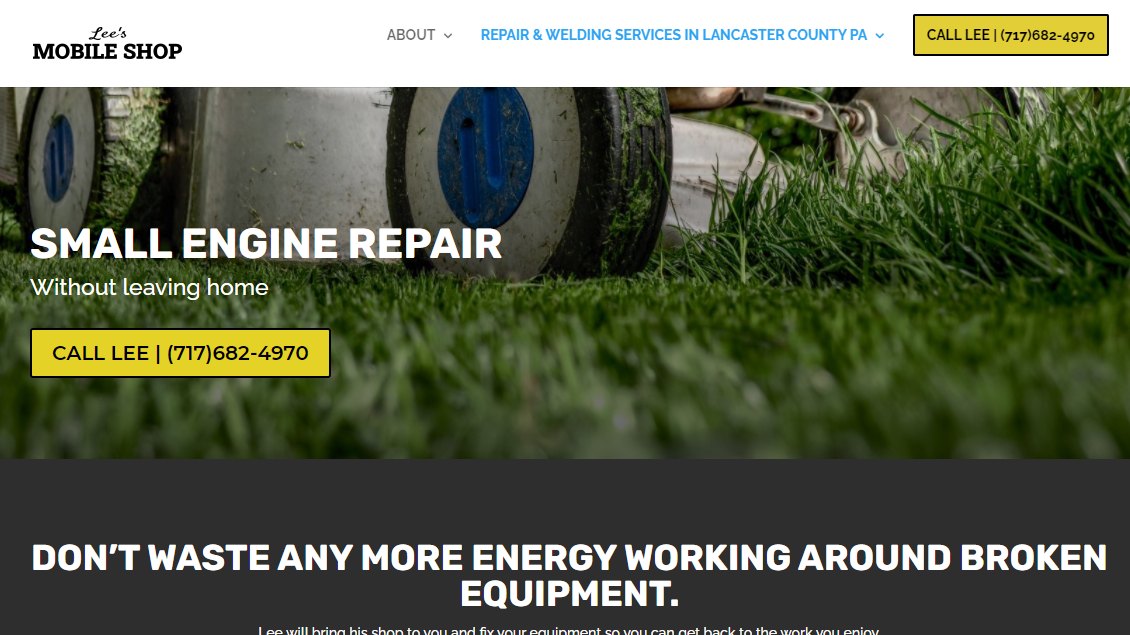 Lee’s Mobile Shop – Mechanic Branding and Website